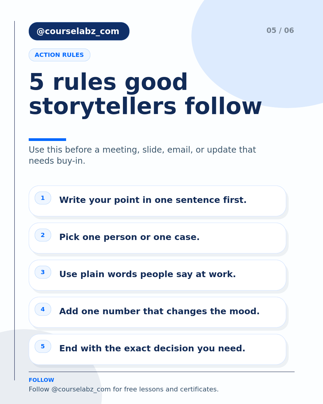 Business storytelling for non-marketers: make work easier to understand social slide 5