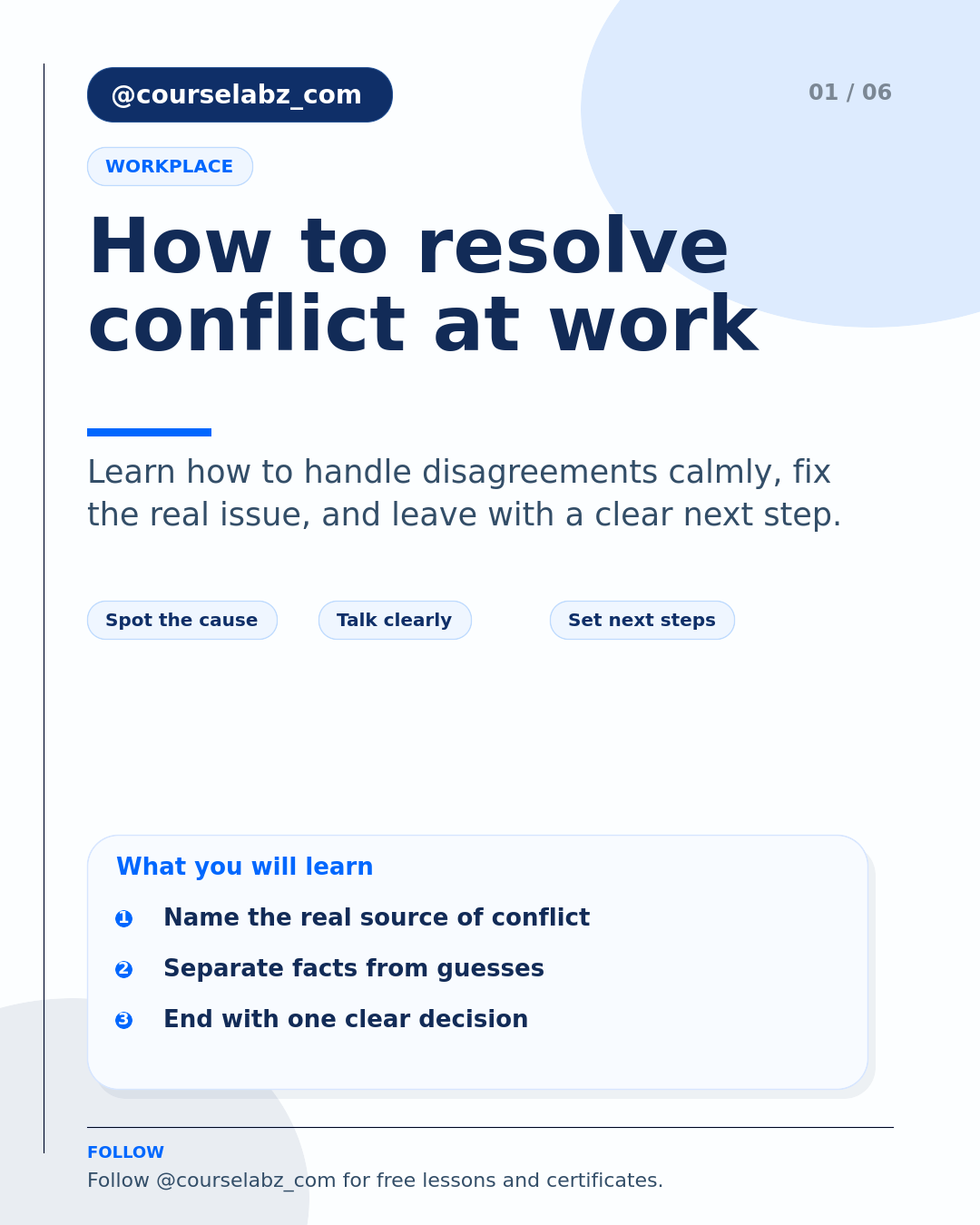La resolución de conflictos en el trabajo, explicada social slide 1