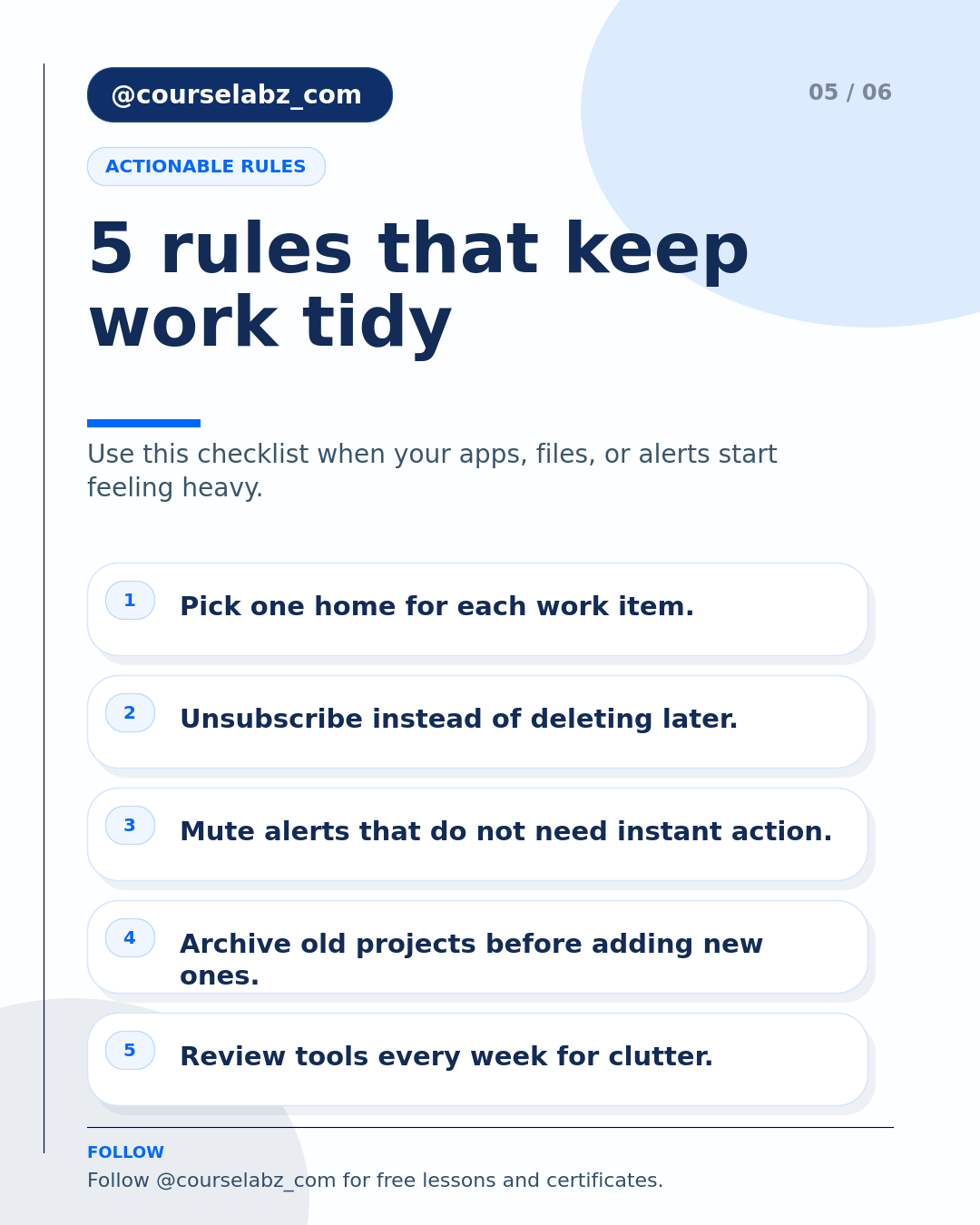 Digital Declutter and Minimalism for Working Professionals social slide 5
