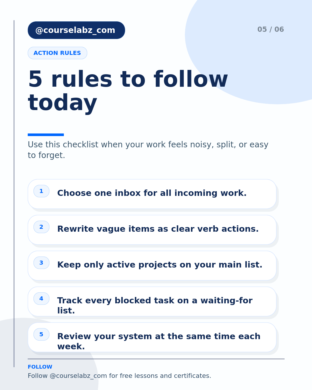 आधुनिक काम के लिए Getting Things Done social slide 5