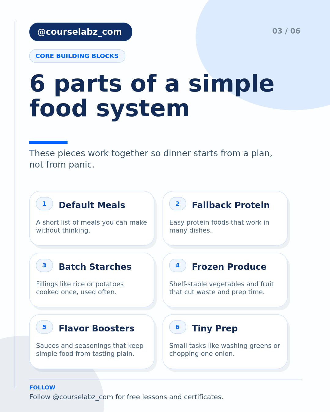 How to cook healthy meals on a busy schedule social slide 3