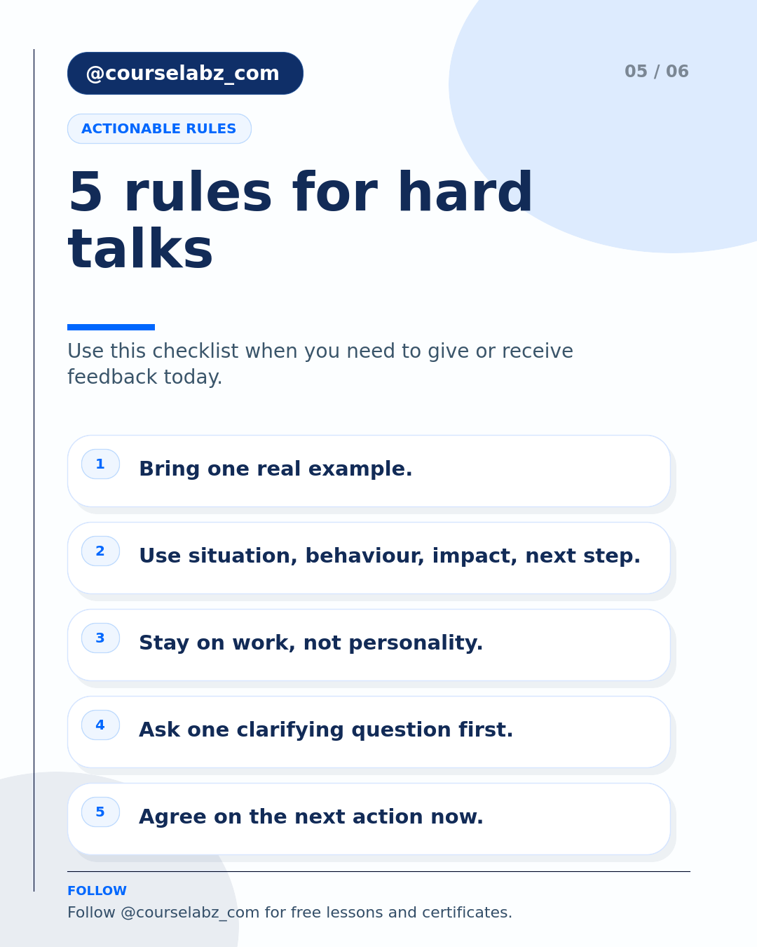 How to give and receive feedback at work social slide 5