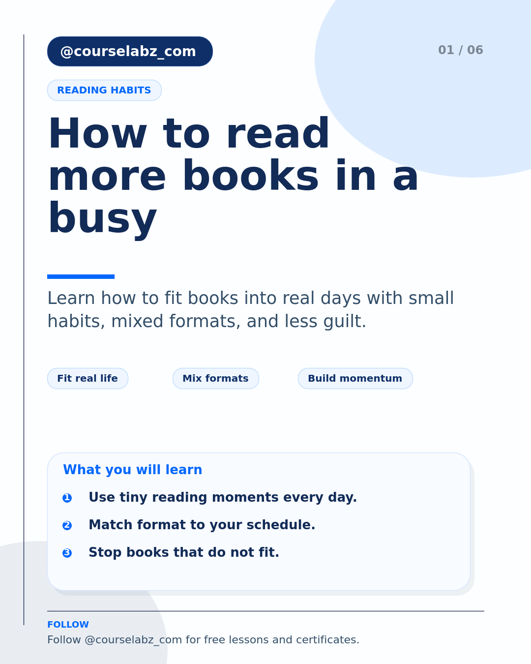 Comment lire plus de livres dans une vie bien remplie social slide 1