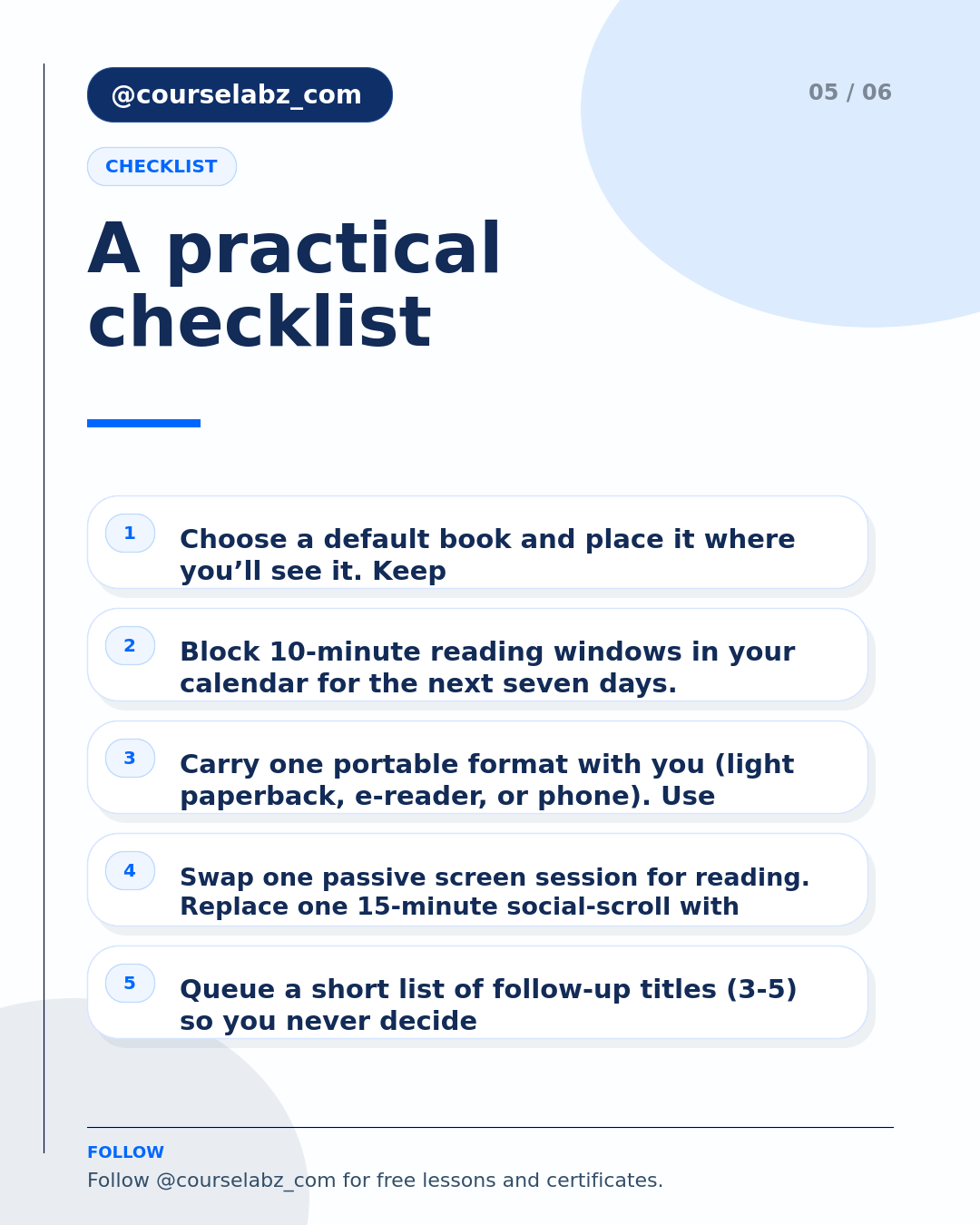How to read more books when your schedule is full social slide 5