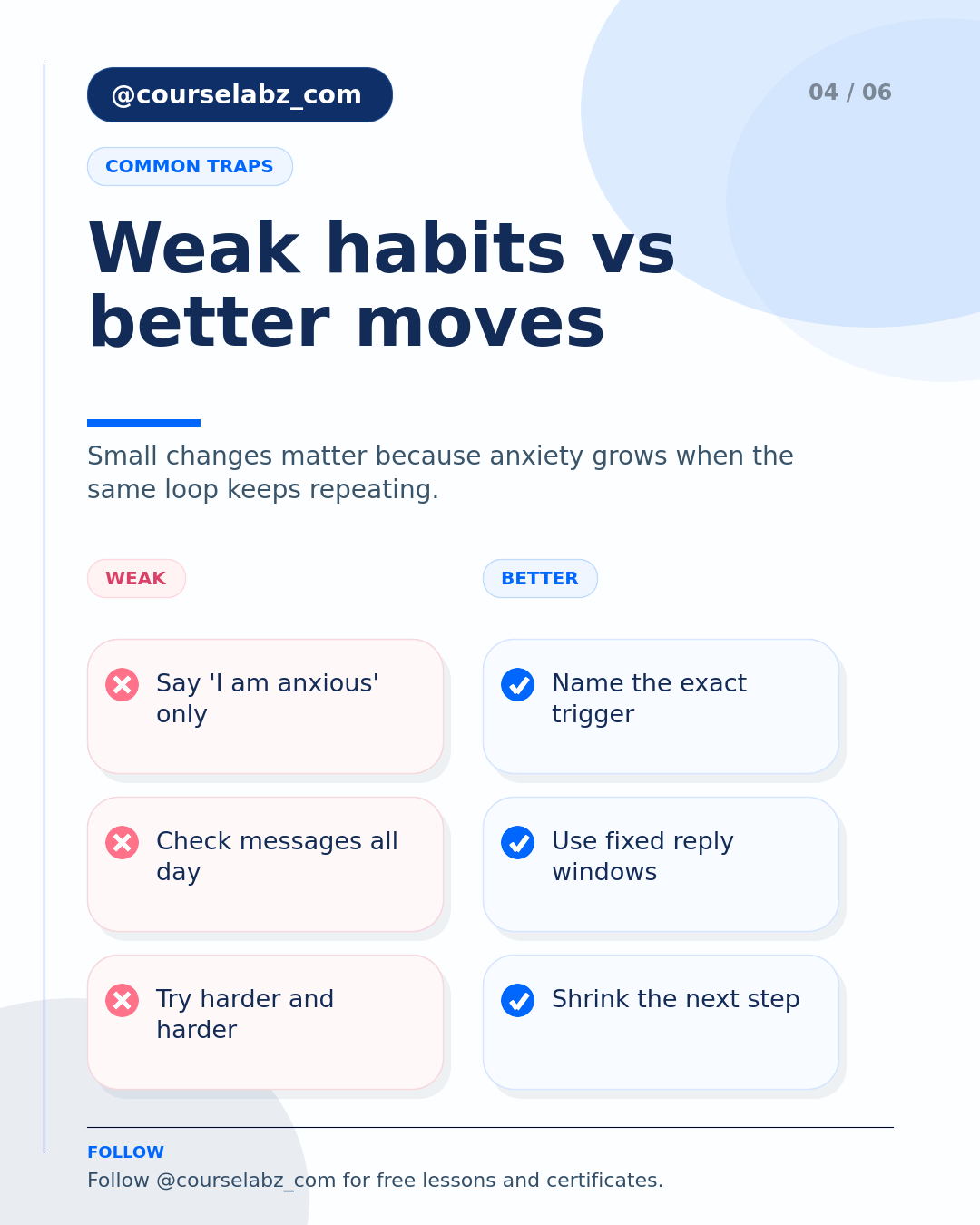إدارة القلق في العمل، موضحة social slide 4