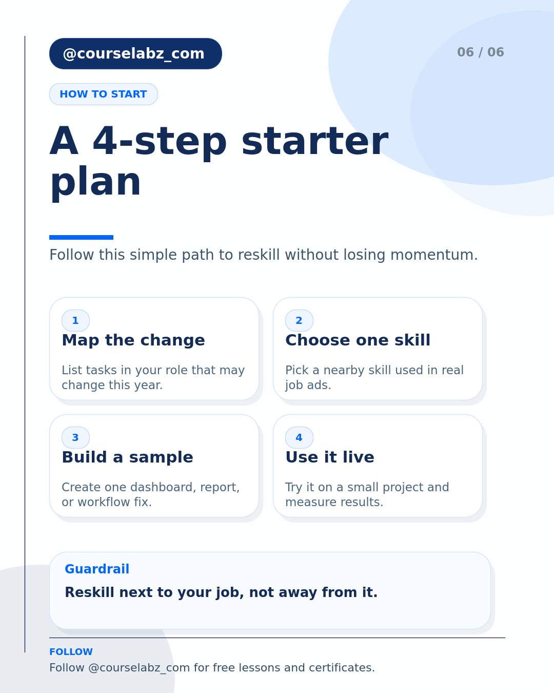 Reskilling for Non-Tech Professionals Without Starting Over social slide 6
